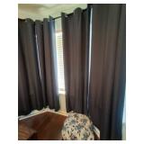 Navy Curtains and queen Blue Floral Bedding comfor