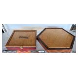 Wooden Game Boards with Storage Compartments