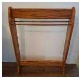Solid Oak Quilt or Towel Rack