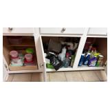 Kitchen Storage Items and Cleaning Supplies
