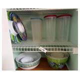 Plastic Storage Containers and Assorted Bowls