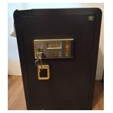 Black Diosmio Safe with Gold-Tone Details
