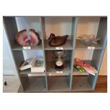 Gray Cubby Storage Shelf Unit