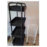 Two Multi-Tier Rolling Storage Carts