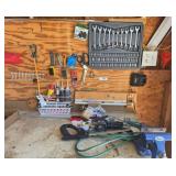 Workshop Tools with Record Vise and Wrench Set