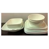 Corelle White Dinnerware Set, Multiple Pieces