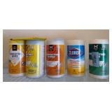 Disinfecting Wipes, Five Containers