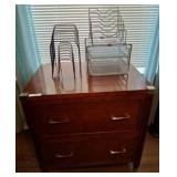Wood Filing Cabinet With Organizers