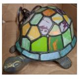 Stained Glass Turtle Table Lamp