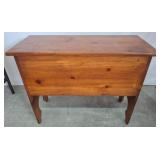 Wooden Blanket Chest with Hinged Lid