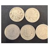 Buffalo and V Nickels