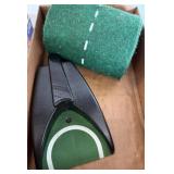 Golf Putting Practice Mat with Ball Return