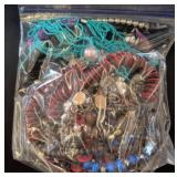 Costume Jewelry in Plastic Storage Bag
