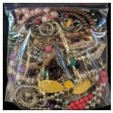 Bag of Mixed Costume Jewelry Pieces