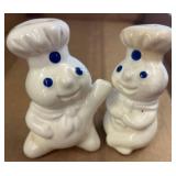 1987 Pillsbury Doughboy Salt and Pepper Shakers