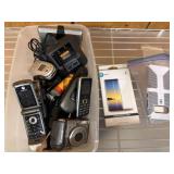 Bin of Mixed Electronics and Accessories