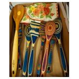 Colorful Wooden Kitchen Utensils by Island Bamboo