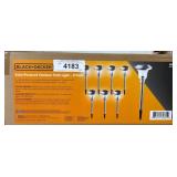Black+Decker Solar Path Light Set, 8-Pack