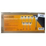 Black+Decker Solar Path Light Set, 8 Pack