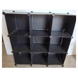 Modular Black Cube Storage Organizer