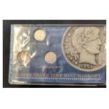 Barber Silver Dime Mint Mark Set