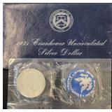 1971 Eisenhower Uncirculated Silver Dollar Set