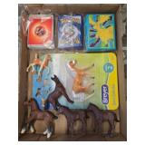 Pokemon Cards and Breyer Horse Figurines