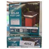 Veranda Solar Post Caps with LED Lighting