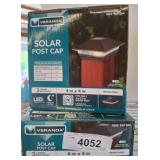 Veranda Solar Post Caps with LED Lighting