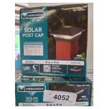 Veranda Solar Post Caps with LED Lighting