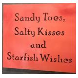 Two Decorative Beach-Themed Signs