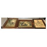 Three Framed Historical Prints