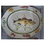 Weiss Hand-Painted Fish Platter, Made in Brazil