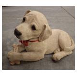 Sandicast Labrador Pup Figurine with Bone