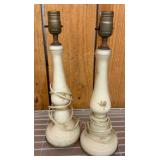 Painted Cream Table Lamp Bases