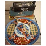 Imari Plate Set With Accessories and Crystal Items