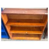 Wooden Bookshelf with Three Shelves