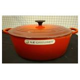 Le Creuset Cast Iron Dutch Oven, Flame Orange