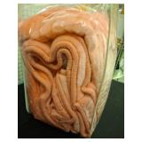 Coral Embossed Plush Blanket in Clear Case