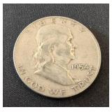 1954 D Franklin Half Dollar Coin
