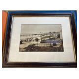 Two Framed Artworks: Photograph and Illustration