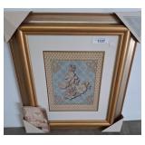 Croscill Framed Floral and Butterfly Wall Art