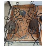 Wrought Iron Scroll-Style Plant candle Holders