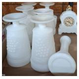 Milk Glass Assorted Decorative Items