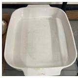 Two White Ceramic Baking Dishes