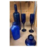 Cobalt Blue Glassware Items