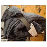 Gray Weighted Blanket with Polyester Cover
