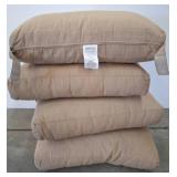 Four Polyester Patio Cushions