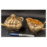 Taylor Smith Taylor Gold Creamer and Sugar Set