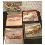 Framed NASCAR and NHRA Prints